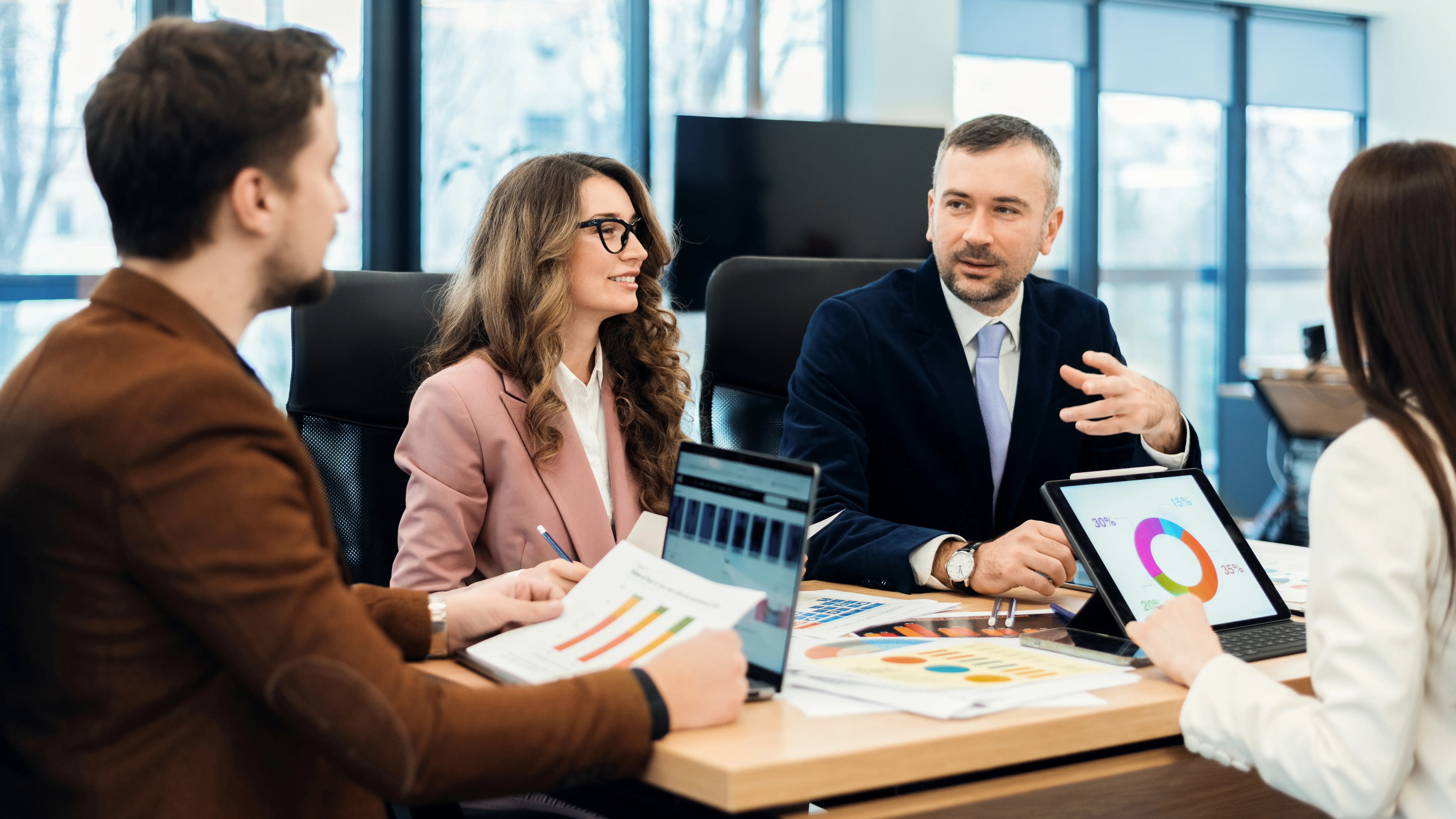 Meeting mit Geschäftskunden